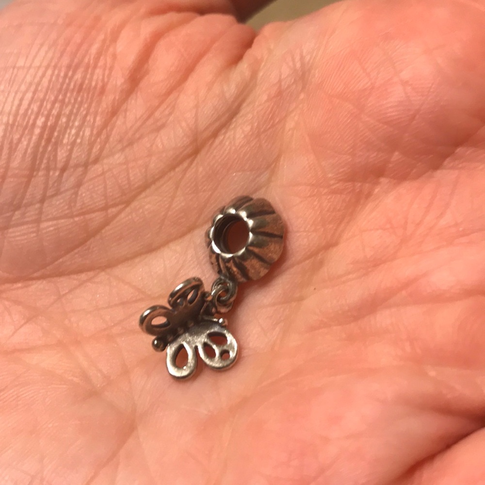 Pandora dangling butterfly charm